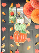 Load image into Gallery viewer, Pumpkin Stack Door Hanger - Farmhouse Tricolor