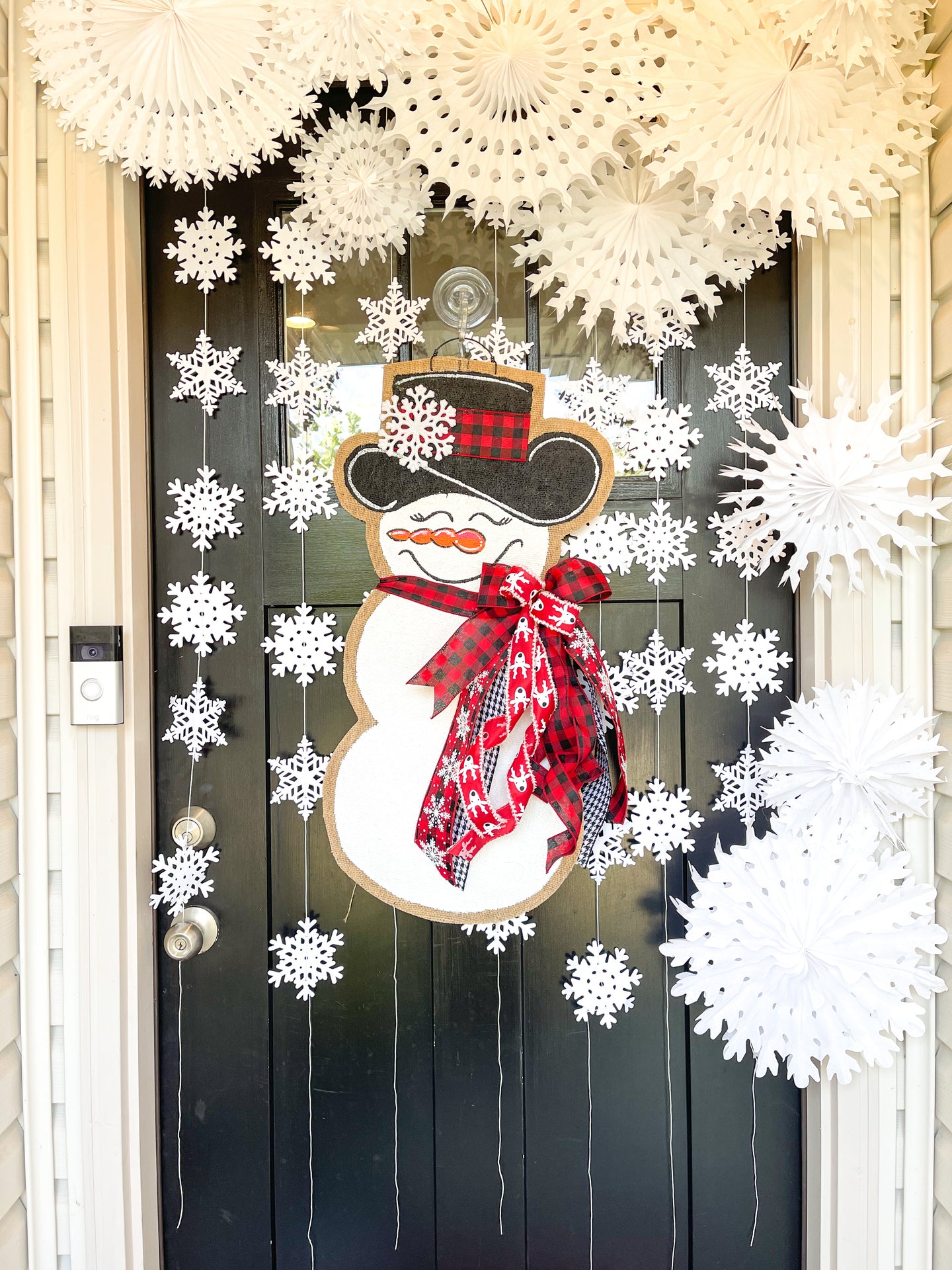Small Sassy Snowgal Red/Black Buffalo Check
