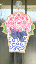 Load image into Gallery viewer, Peony Burlap Door Hanger