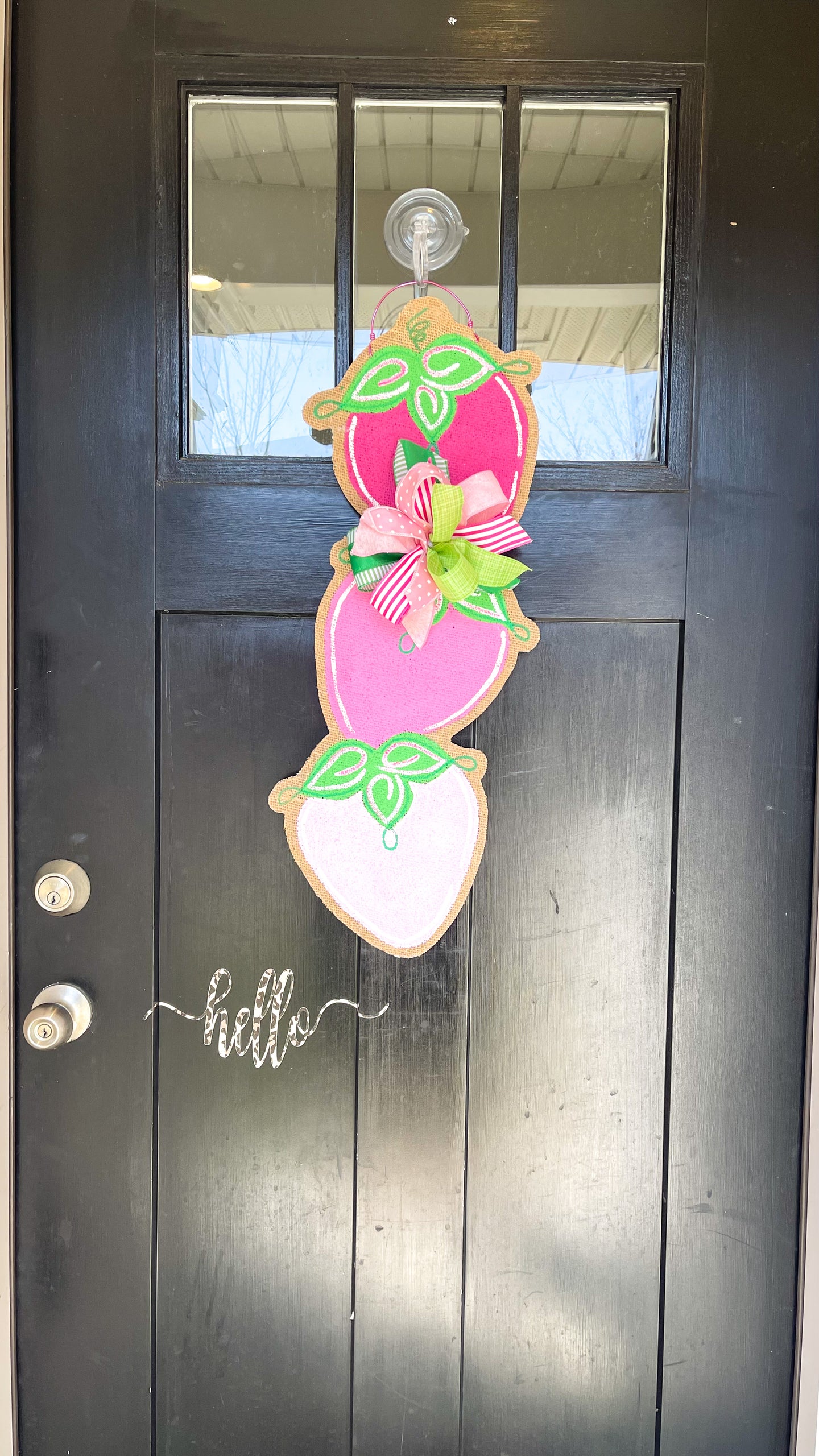 Strawberry Stack Door Hanger