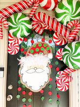 Load image into Gallery viewer, Large Santa with Feathers Door Hanger